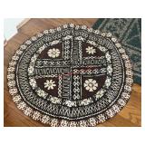 Lauhala Trading round Fijian Masi tapa cloth