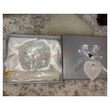 Crystal Candle holder with candle in gift box