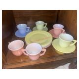 Small Teacups Saucers and Plates Hazel Atlas
