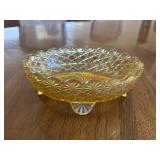 vintage Fenton amber glass bowl           (Dining