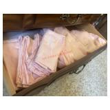 Silky Pink Table Cover with matching napkins