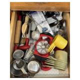 Drawer lot of Utensils, Measuring Cups
