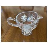Vintage Crystal Gravy Boat            (Dining
