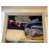 Full size comforters (master hallway closet)