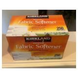 Box of Kirkland Fabric Softener sheets