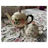 Lot of Two Tea Pots - 1 with Chipped flower see
