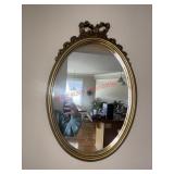 Brass toned Wall Mirror ( Spare Room Hallway )
