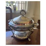 Silver-plated chafing dish
