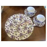 Formalities by Baum Bros. Purple Pansy Chintz