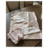 Light Pink SIlky Table Cover and Napkins set