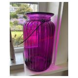 Large Glass Candle Lantern         (Living Room