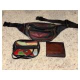 Patch Work VTG Fanny Pack Wallet lot