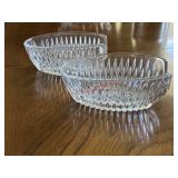 Princess House 'Highlights' crystal spoon holders