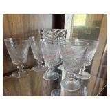 Duncan & Miller Sandwich Clear glass water