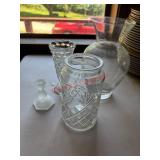 Glass Vase lot and more                   (Dining