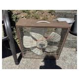 Vintage Box Fans Untested             (Car Port)