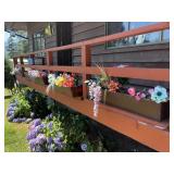 Lot of Box Planters on front porch must take all