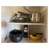 Two Shelves of Kitchen items