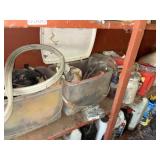 Shelf lot of Misc Carport Items             (Car