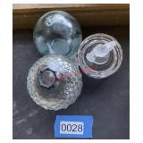 3 pc Glass decor (living room)