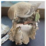 Porcelain mockingbird figurine by Homco (living