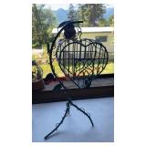 Heart-shaped bird cage (living room)