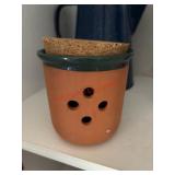 Terracotta Garlic Holder