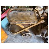 Wood Cart Vintage Needs Stabilizing