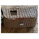 vintage wicker fishing creel