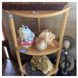 3 tier corner shelf *contents not included*