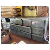 Metal Organizer with contents             ( Left