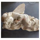 Sleeping angel garden statue (living room)