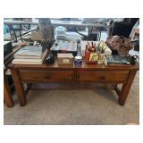 Solid Wood Cabin Style Coffee table (No Contents)