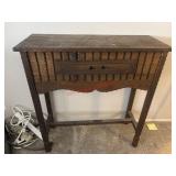 Vintage Console Table  (Broken Drawer handle)