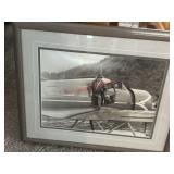 Framed black and White Reprint Photo