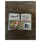 Two Flyers Zippos, Mustang and B-17