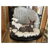 Winter Whitetail Dansbury Mint Deer Figure Decor