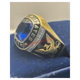 Gold-tone Military service ring         (Living