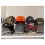 Large lot of ball caps, Navy, Archery and more