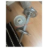6- 3Lbs Bollinger Barbell Weights and bar