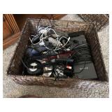 Woven Basket of Electronic Cords (More being