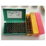 3 Plastic ammo cases with some 270 Bullets