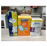 Swiffers, Garbage Bags and Zevo Refills
