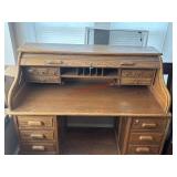 Depot Desk Roll Top Desk with Key 54in Wide