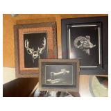 3 Small Animal Wall Arts               (Office)