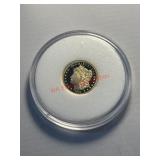 Gold Colored 1964 $5 COPY Coin            (Living