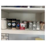 Spices and salt and pepper shakers
