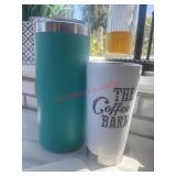 XL Teal Insulated Cup with Coffee Barn cup