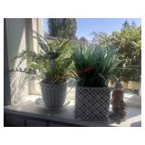 Two Faux Plant decor lot            (Kitchen)