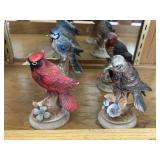 4 Bird Figures Ceramic            (Dining Room)